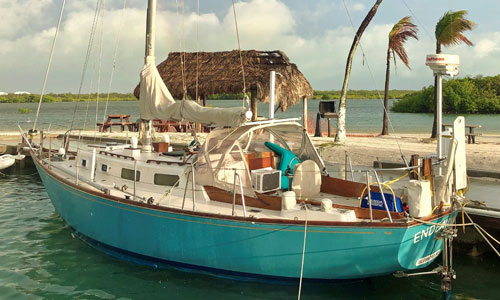 A Tartan 34C sailboat
