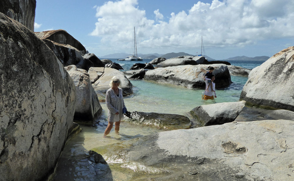 The Baths at Virgin Gorda, one of the Caribbean islands in the BVIs