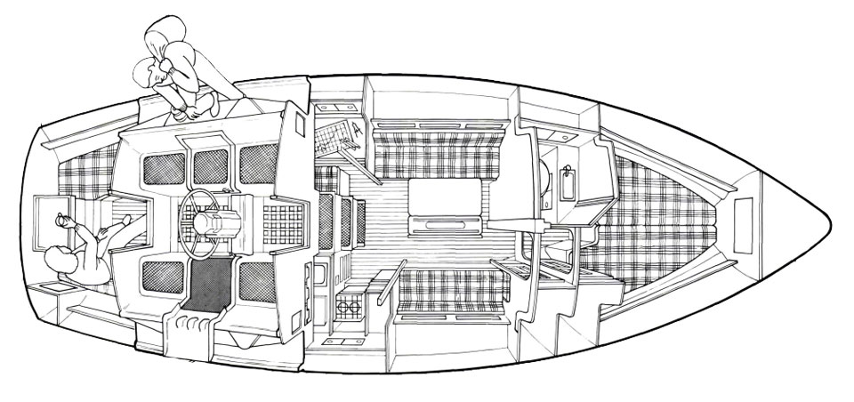 Westerly 33 Accommodation Layout