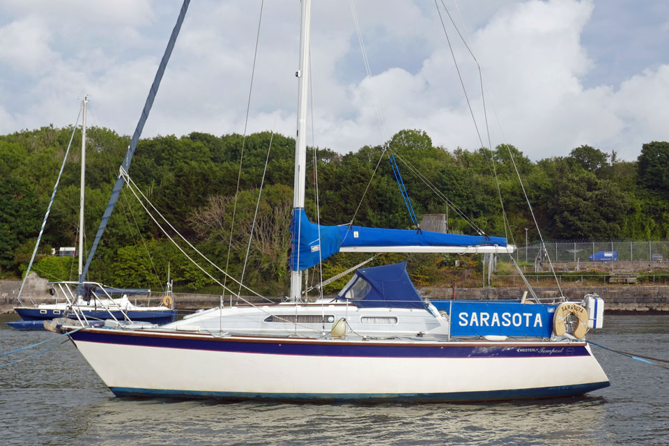 A Westerly Tempest 31 sailboat