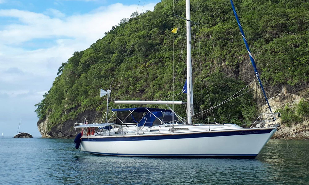 ‘Windward Lady’ a Westerly Oceanlord 41 at anchor