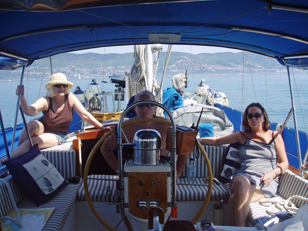 Whitby 42 cockpit