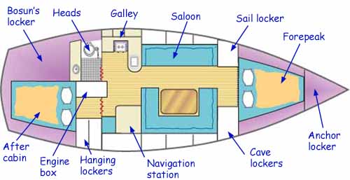 Alacazam's internal accommodation layout