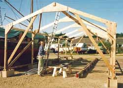building a shed for a wooden boat building project