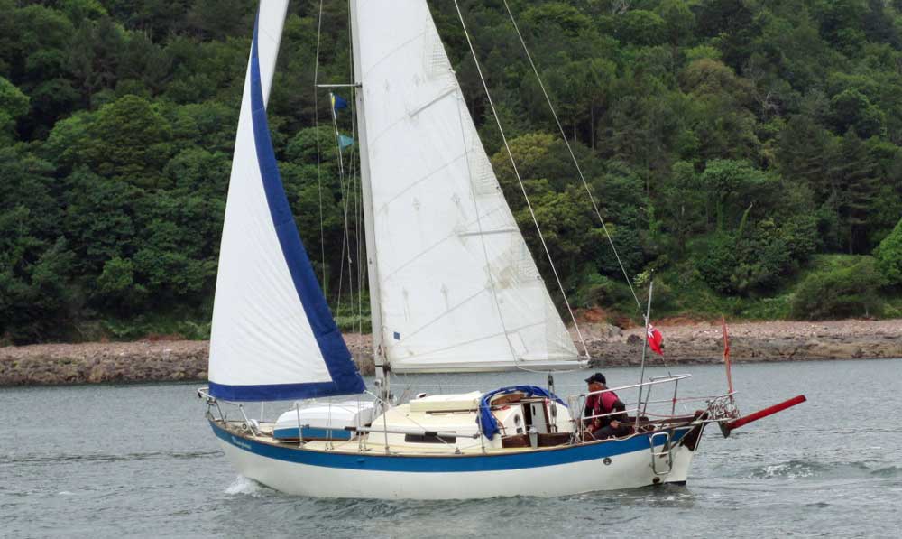 Sailboat 'Bluegrass', an entrant in the 2015 Jester Challenge
