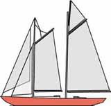 The schooner is often considered the most elegant of all sailboat rigs