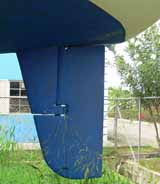 a balanced rudder on a sailboat