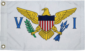 The National flag of The United States Virgin Islands (USVIs)
